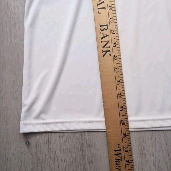 Collars and Co Polo Shirt Mens Large White Polo Short Sleeve Shirt Collars Co - Picture 2 of 4